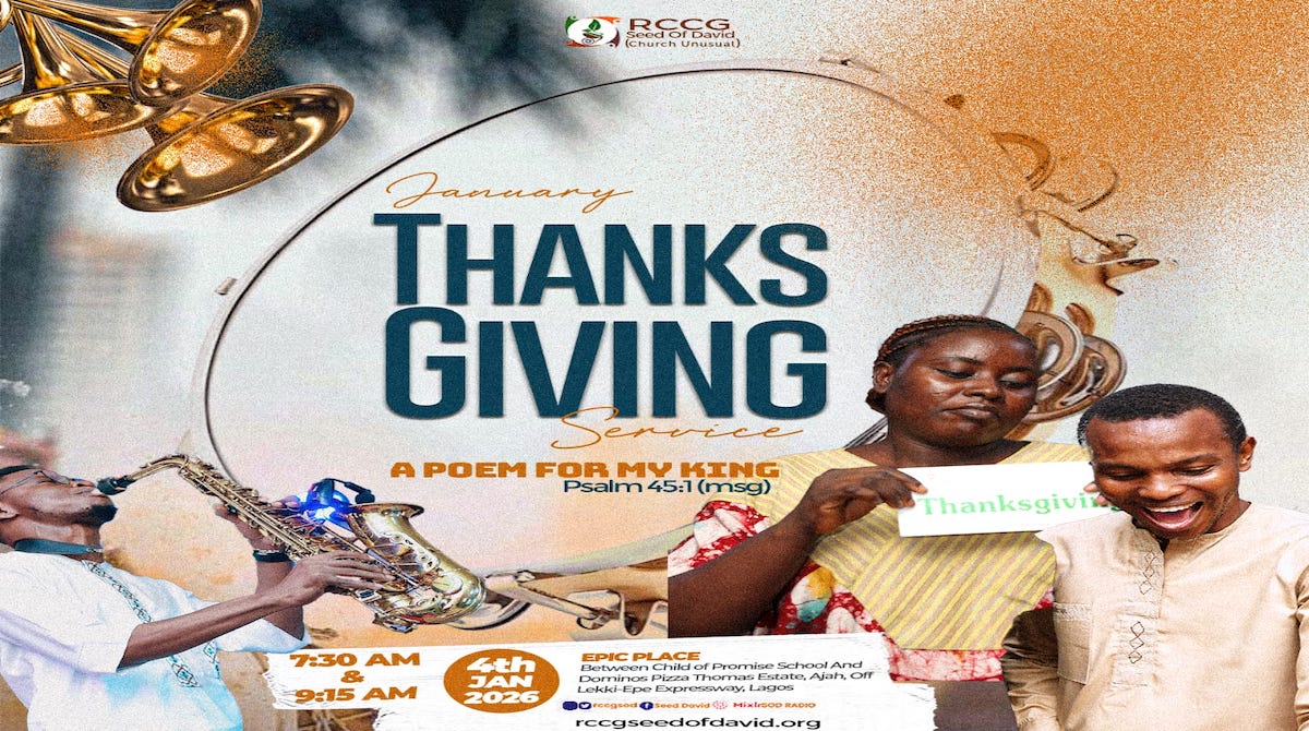 JANUARY THANKSGIVING SERVICE