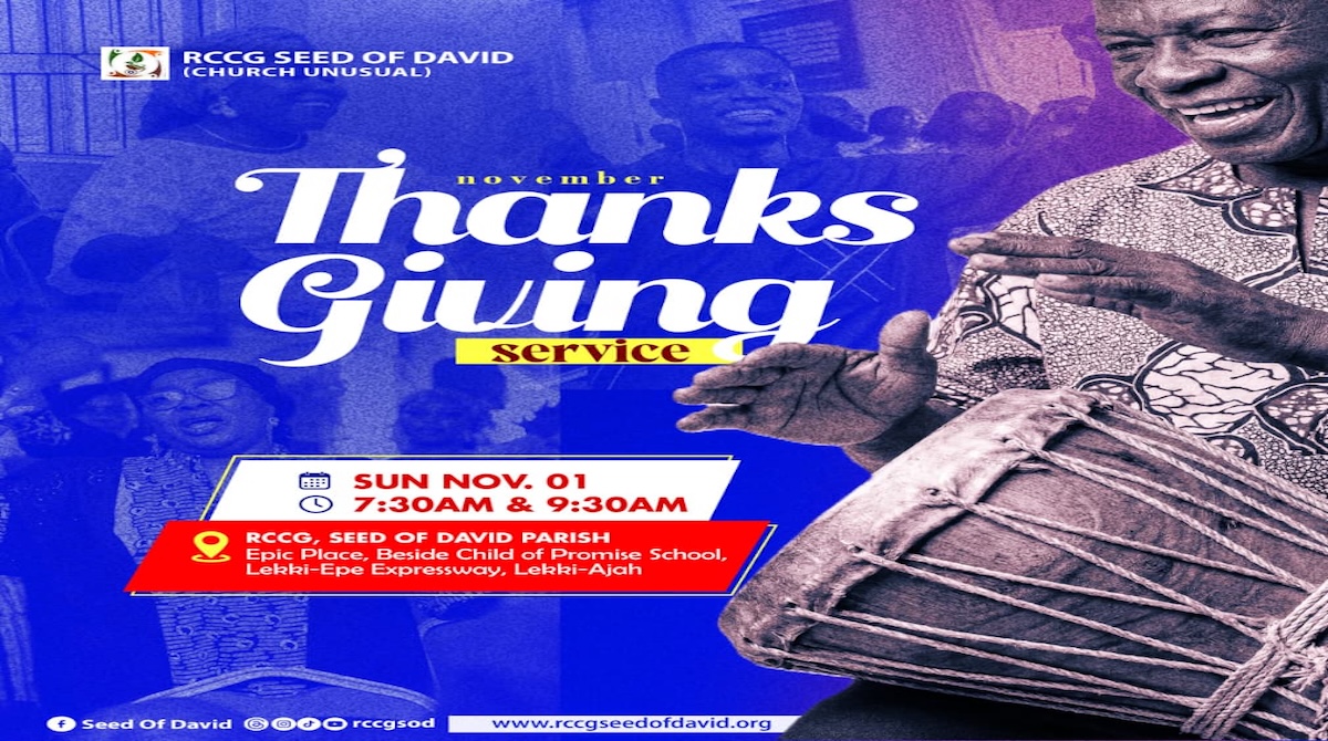 NOVEMBER THANKSGIVING SERVICE